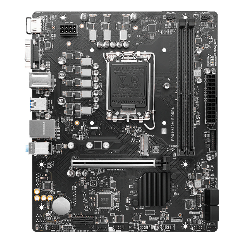 MSI PRO H610M-E DDR4 carte mère Intel H610 LGA 1700 micro ATX