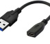 Microconnect USB3.0ACF02 câble USB USB 3.2 Gen 1 (3.1 Gen 1) 0,2 m USB A USB C Noir