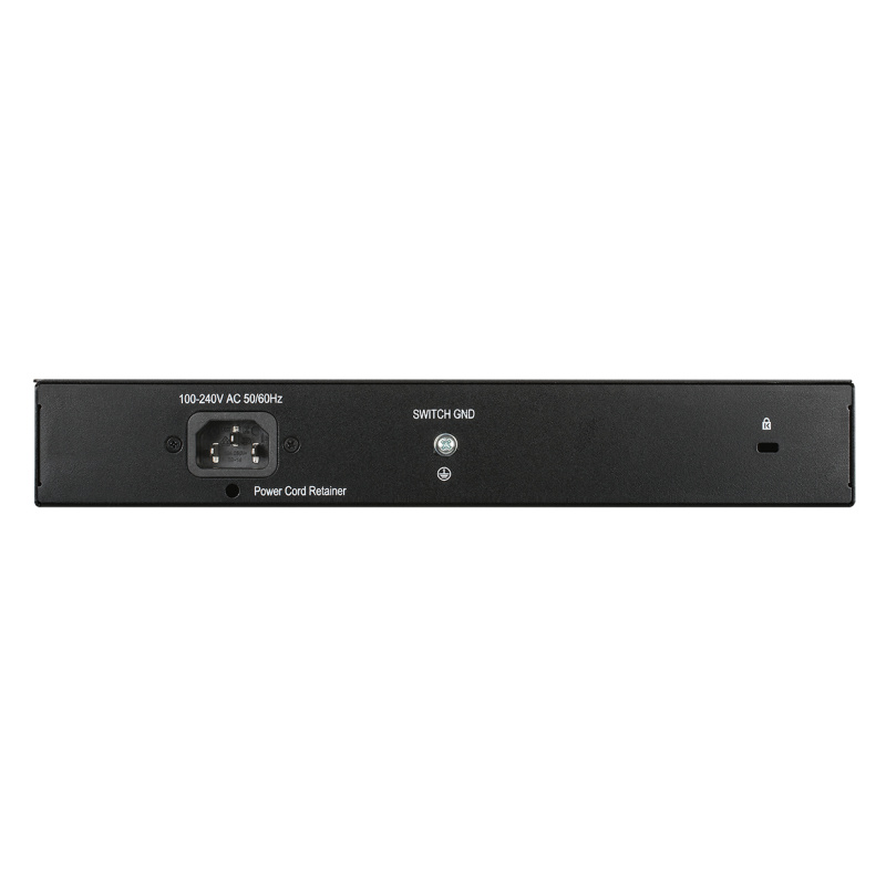 D-Link DGS-1008MP commutateur réseau Non-géré Gigabit Ethernet (10/100/1000) Connexion Ethernet, supportant l'alimentation via ce port (PoE) 1U Noir