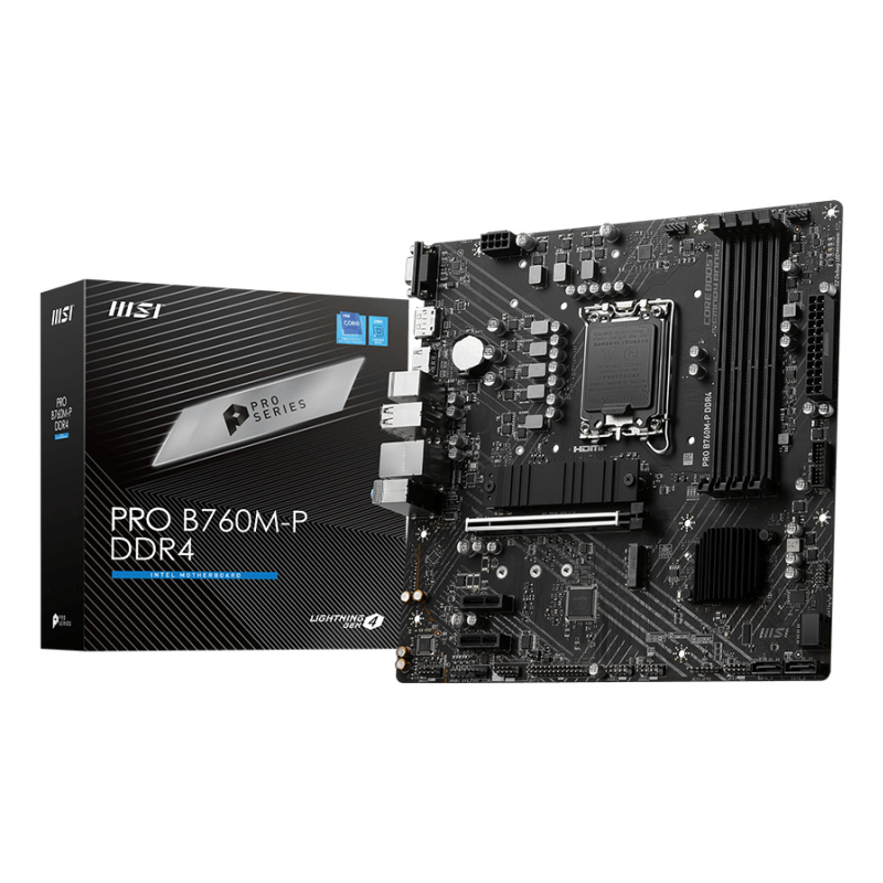 MSI PRO B760M-P DDR4 carte mère Intel B760 LGA 1700 micro ATX