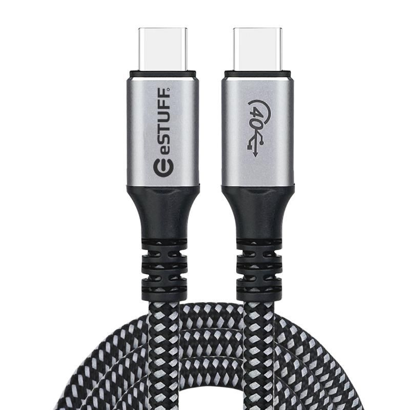 eSTUFF ES604514-BULK câble USB USB4 Gen 3x2 1,2 m USB C Gris