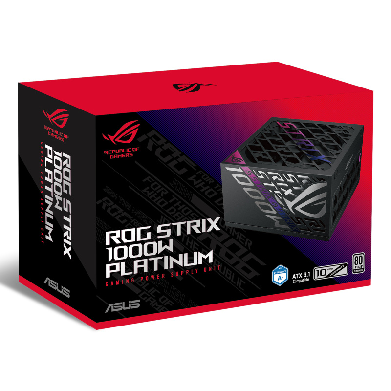 ASUS ROG STRIX-1000P-GAMING unité d'alimentation d'énergie 1000 W 20+4 pin ATX ATX Noir, Argent