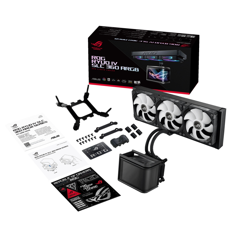 ASUS ROG Ryuo IV SLC 360 ARGB Processeur Refroidisseur de liquide tout-en-un 12 cm Noir