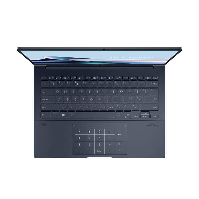 ASUS Zenbook 14 UX3405CA-DICQD1120X Intel Core Ultra 5 225H Ordinateur portable 35,6 cm (14") WUXGA 16 Go LPDDR5x-SDRAM 512 Go SSD Wi-Fi 7 (802.11be) Windows 11 Pro Bleu