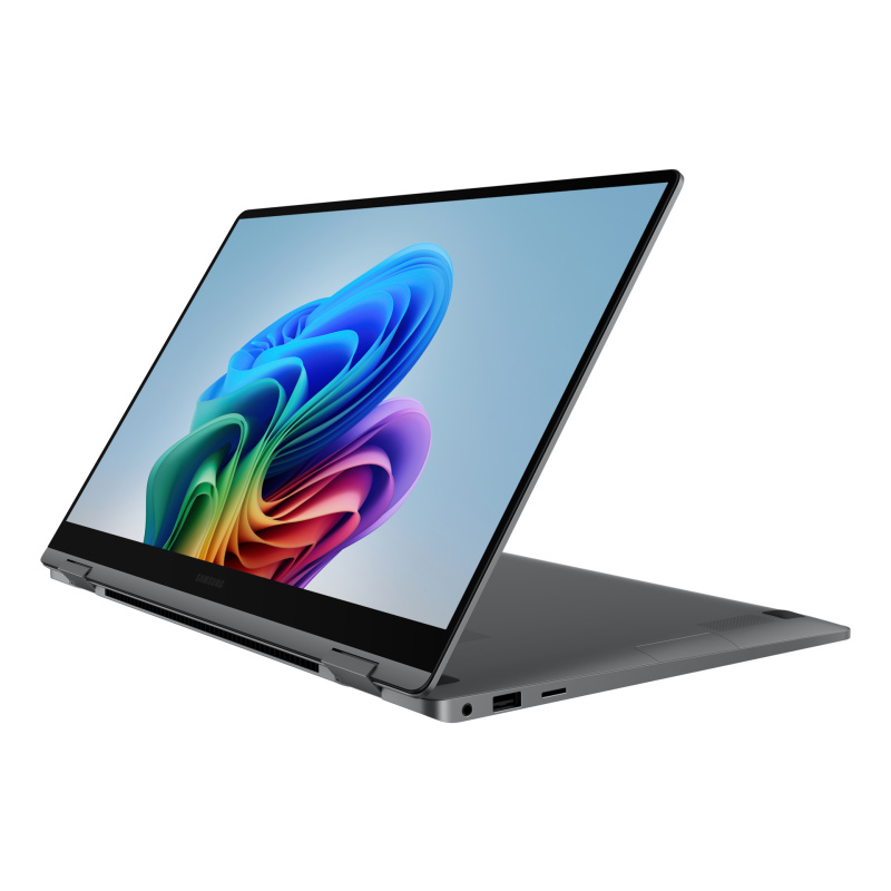 Samsung Galaxy Book5 360 Intel Core Ultra 7 256V Ordinateur portable 39,6 cm (15.6") Écran tactile Full HD 16 Go LPDDR5x-SDRAM 512 Go SSD Wi-Fi 7 (802.11be) Windows 11 Pro Gris