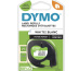 DYMO LetraTag Étiquettes en Papier Authentique | 12 mm x 4 m | Noir sur Blanc | Étiquettes autocollantes pour étiqueteuse LetraTag
