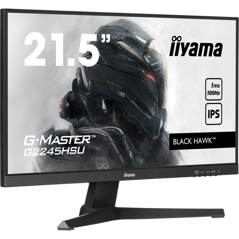 iiyama G-MASTER G2245HSU-B2 écran plat de PC 54,6 cm (21.5") 1920 x 1080 pixels Full HD LED Noir