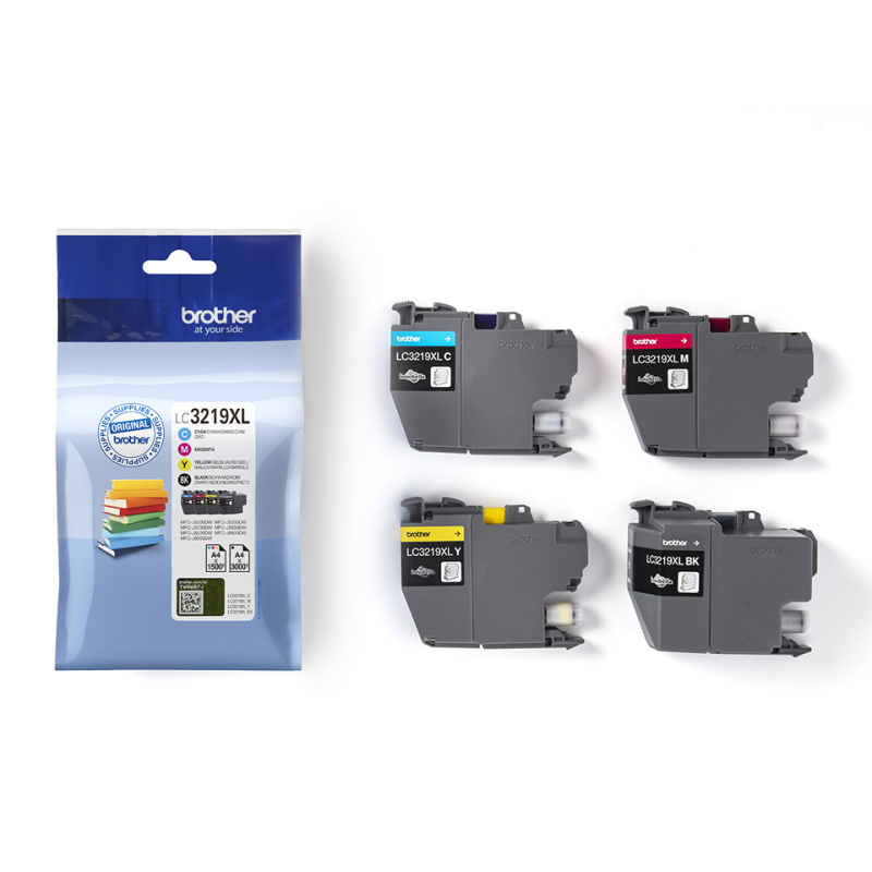 Brother Pack de cartouches d'encre LC3219XLVALBP originales