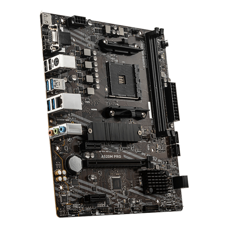 MSI A520M PRO carte mère AMD A520 Emplacement AM4 micro ATX