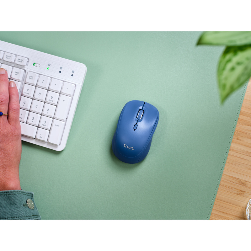 Trust Yvi+ souris Universel Ambidextre RF sans fil + Bluetooth Optique 1600 DPI