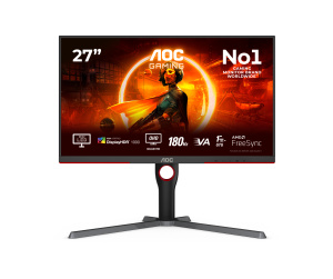 AOC G3 Q27G3XMN/BK écran plat de PC 68,6 cm (27") 2560 x 1440 pixels 2K Ultra HD LED Noir, Rouge