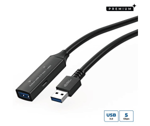 Microconnect USB3.0AAF15A câble USB USB 3.2 Gen 1 (3.1 Gen 1) 15 m USB A Noir