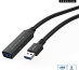 Microconnect USB3.0AAF15A câble USB USB 3.2 Gen 1 (3.1 Gen 1) 15 m USB A Noir