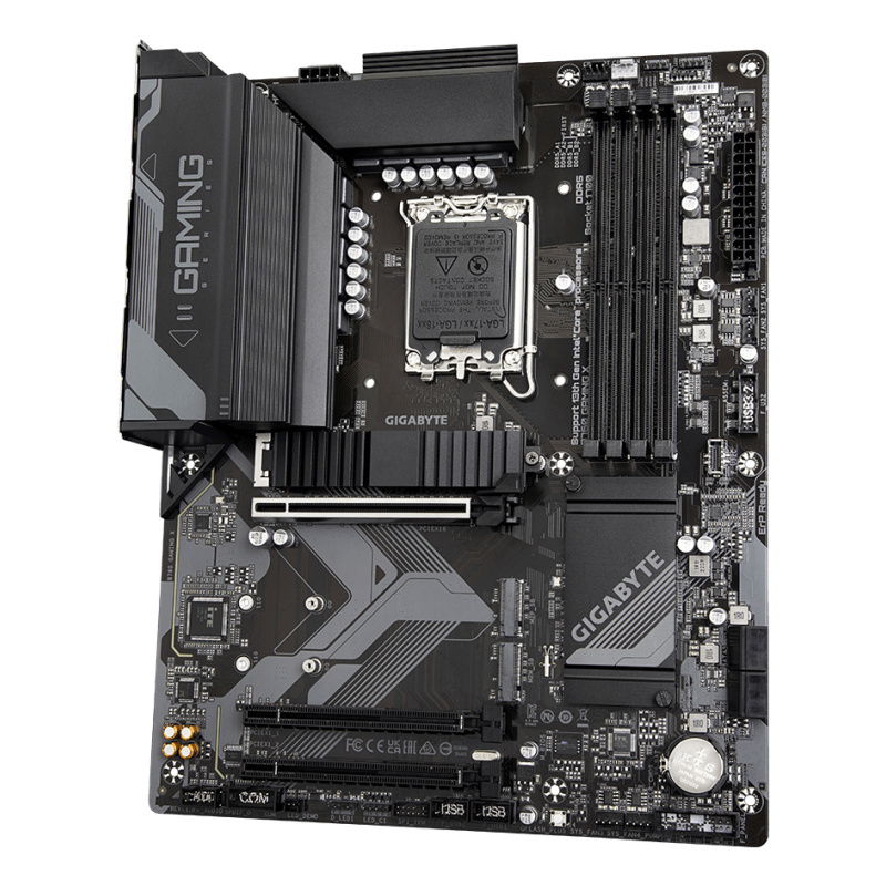 GIGABYTE B760 GAMING X Carte Mère - Compatible avec les processeurs Intel Core 14e génération, VRM numérique 8+1+1 phases, jusqu'à 7600MHz DDR5 (OC), 3x PCIe 4.0 M.2, 2.5GbE LAN, USB 3.2 Gen 2