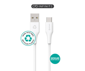eSTUFF ES605170-BULK câble USB USB 2.0 1 m USB C USB A Blanc