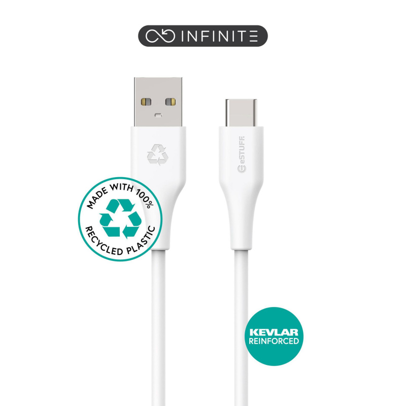 eSTUFF ES605170-BULK câble USB USB 2.0 1 m USB C USB A Blanc