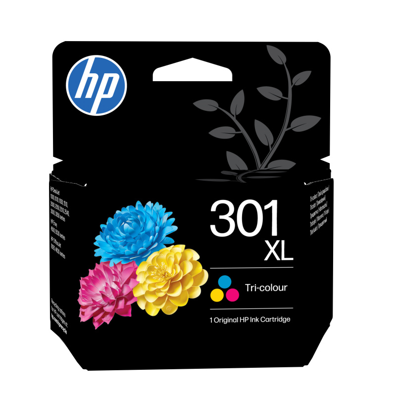 HP 301XL cartouche d'encre trois couleurs grande capacité authentique