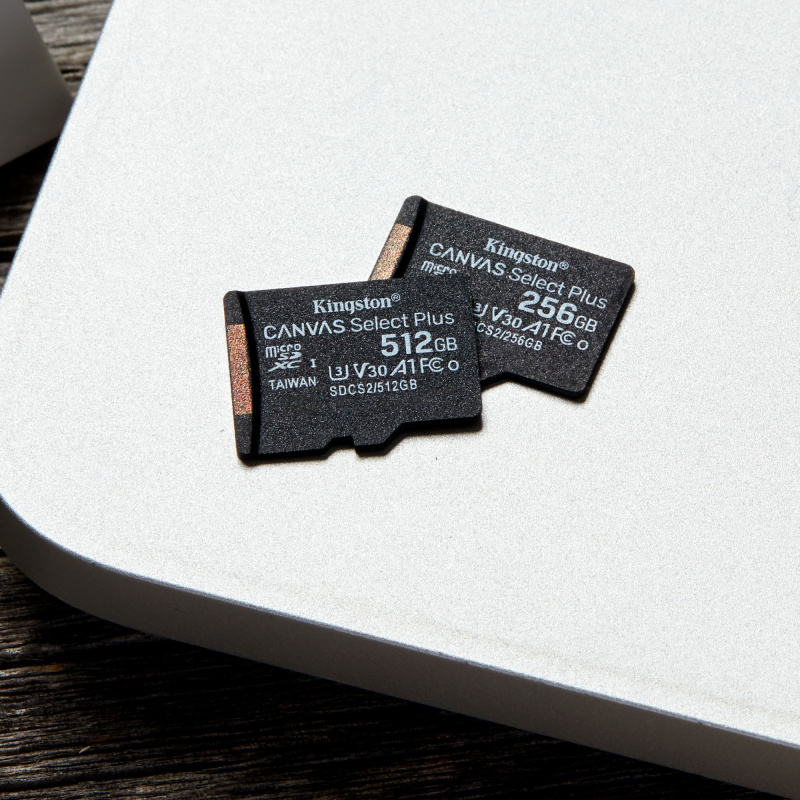 Kingston Technology Canvas Select Carte micSDXC Plus 100R A1 C10 de 256 Go + ADP
