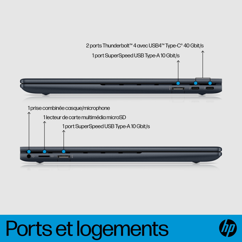 HP ENVY x360 13-bf0012nf Intel® Core™ i7 i7-1250U Hybride (2-en-1) 33,8 cm (13.3") Écran tactile 2.8K 16 Go LPDDR4x-SDRAM 512 Go SSD Wi-Fi 6E (802.11ax) Windows 11 Home Bleu