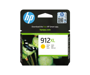 HP 912XL Cartouche d'encre jaune authentique, grande capacité