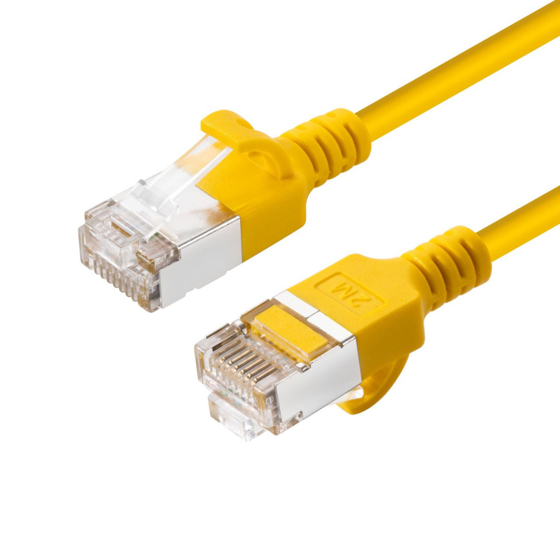 Microconnect V-FTP6A005Y-SLIM câble de réseau Jaune 0,5 m Cat6a U/FTP (STP)