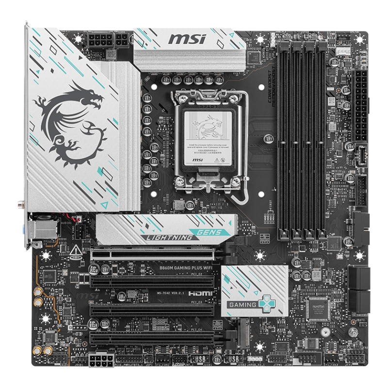 MSI B860M GAMING PLUS WIFI carte mère Intel B860 LGA 1851 (Socket V1) micro ATX