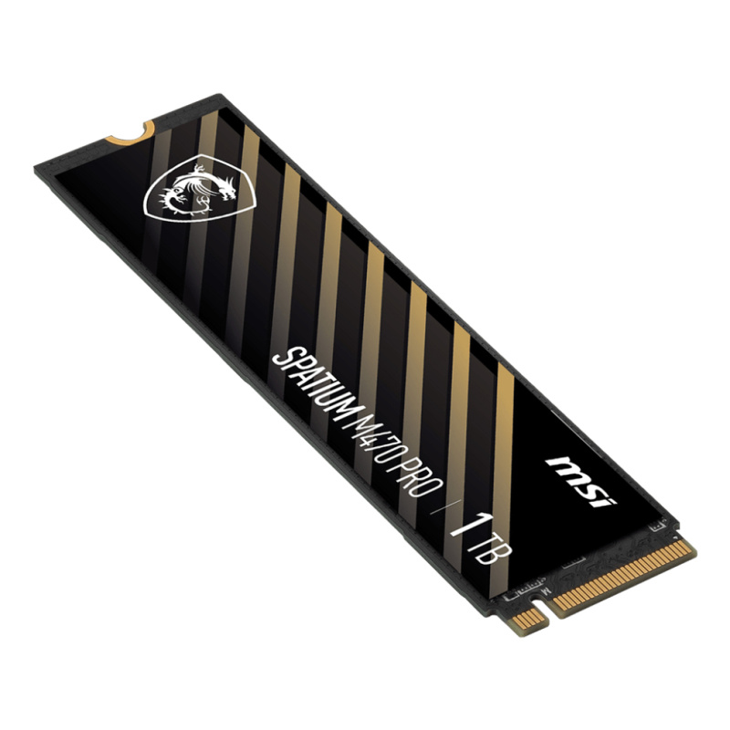 MSI Spatium M470 PRO PCIe 4.0 NVMe M.2 1TB 1 To PCI Express 4.0 3D NAND