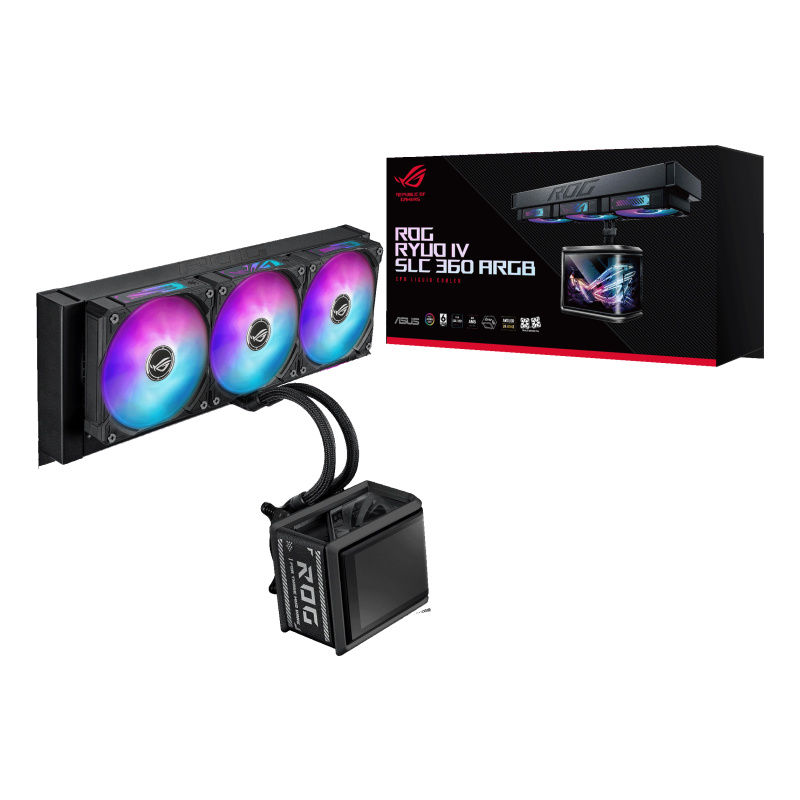 ASUS ROG Ryuo IV SLC 360 ARGB Processeur Refroidisseur de liquide tout-en-un 12 cm Noir