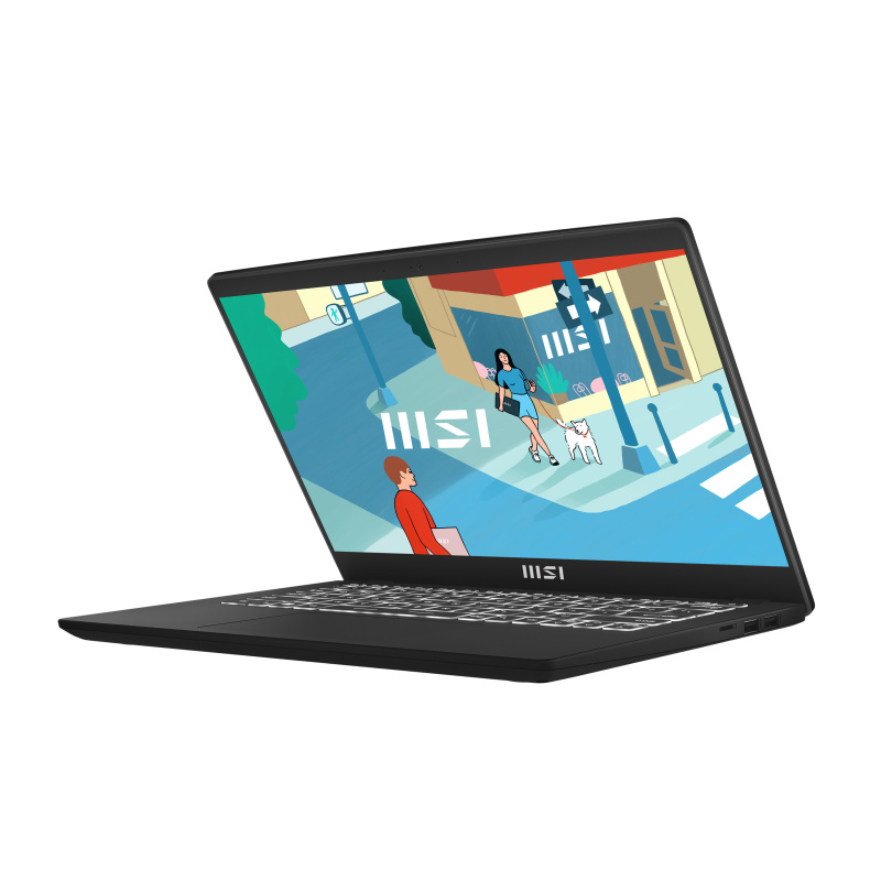 MSI Modern 14 C13M-1091FR Intel® Core™ i5 i5-1335U Ordinateur portable 35,6 cm (14") Full HD 16 Go DDR4-SDRAM 512 Go SSD Wi-Fi 6 (802.11ax) Windows 11 Home Noir