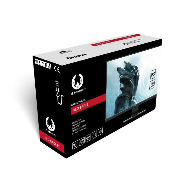 iiyama G-MASTER GB3271QSU-B1 écran plat de PC 80 cm (31.5") 2560 x 1440 pixels Wide Quad HD LED Noir