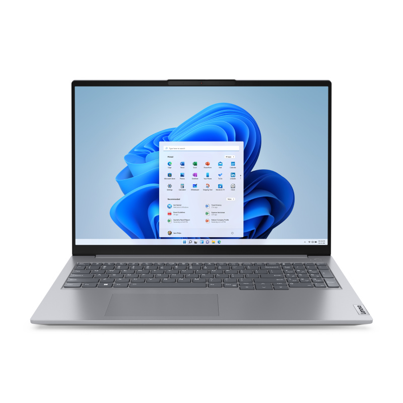 Lenovo ThinkBook 16 G6 IRL Intel® Core™ i5 i5-13420H Ordinateur portable 40,6 cm (16") WUXGA 16 Go DDR5-SDRAM 512 Go SSD Wi-Fi 6 (802.11ax) Windows 11 Pro Français Gris