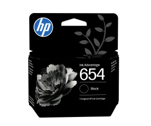 HP 654 Cartouche d’encre authentique économique Noir