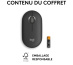 Logitech Pebble 2 M350s souris Ambidextre RF sans fil + Bluetooth Optique 4000 DPI