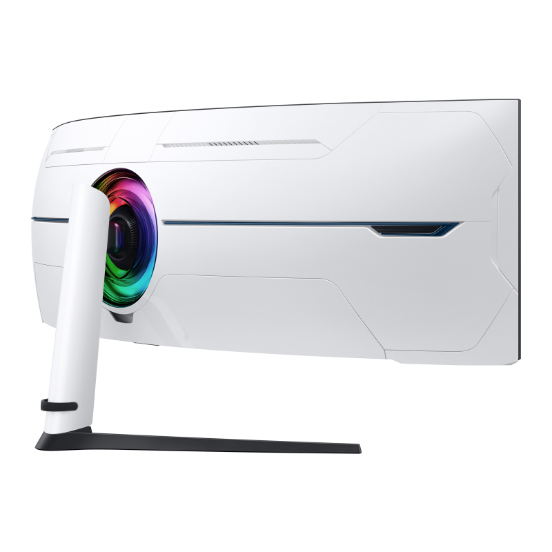 Samsung G95NC LED display 144,8 cm (57") 7680 x 2160 pixels Dual UHD Noir, Blanc