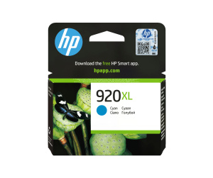 HP 920XL cartouche d'encre cyan grande capacité authentique