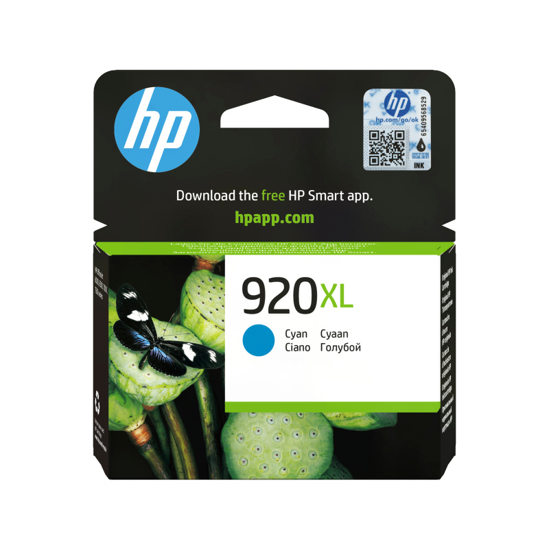 HP 920XL cartouche d'encre cyan grande capacité authentique