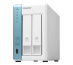 QNAP TS-231K serveur de stockage NAS Tower Ethernet/LAN Turquoise, Blanc Alpine AL-214