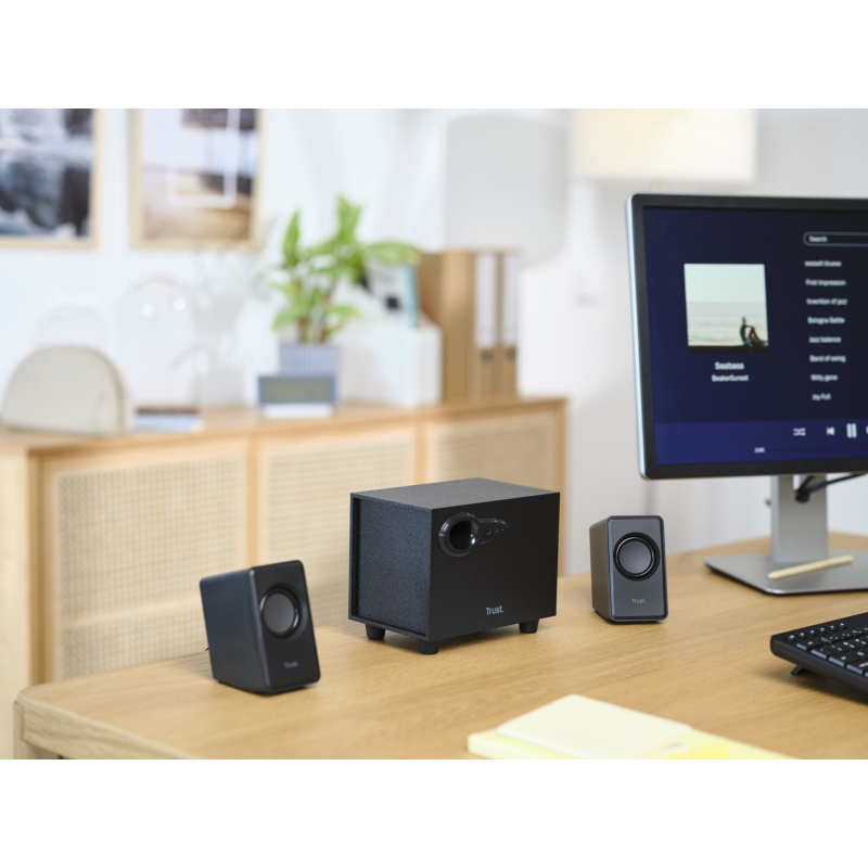 Trust Avora 2.1 set d'enceintes 9 W PC/ordinateur portable Noir 2.1 canaux 2-voies