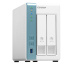 QNAP TS-231K serveur de stockage NAS Tower Ethernet/LAN Turquoise, Blanc Alpine AL-214