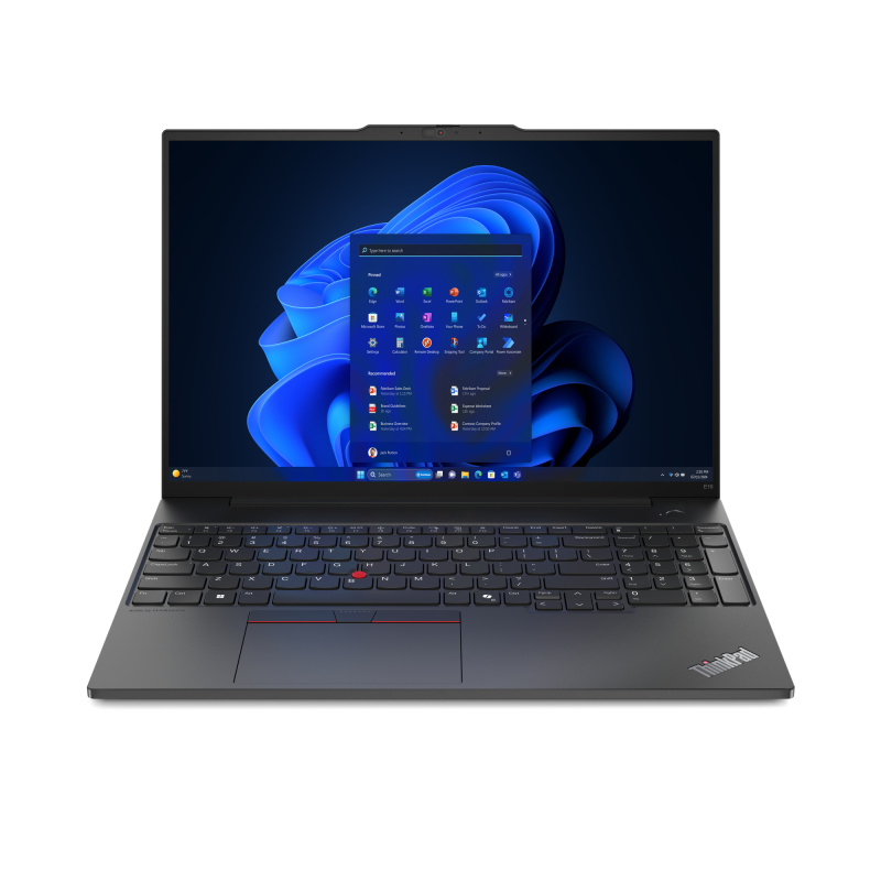 Lenovo ThinkPad E16 Gen 2 (AMD) AMD Ryzen™ 5 7535HS Ordinateur portable 40,6 cm (16") WUXGA 16 Go DDR5-SDRAM 512 Go SSD Wi-Fi 6E (802.11ax) Windows 11 Pro Français Noir