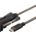 Microconnect USB3.1CRS232 câble Série Noir 1 m USB C DB9