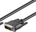 Microconnect MONCC1 câble DVI 1 m DVI-D Noir