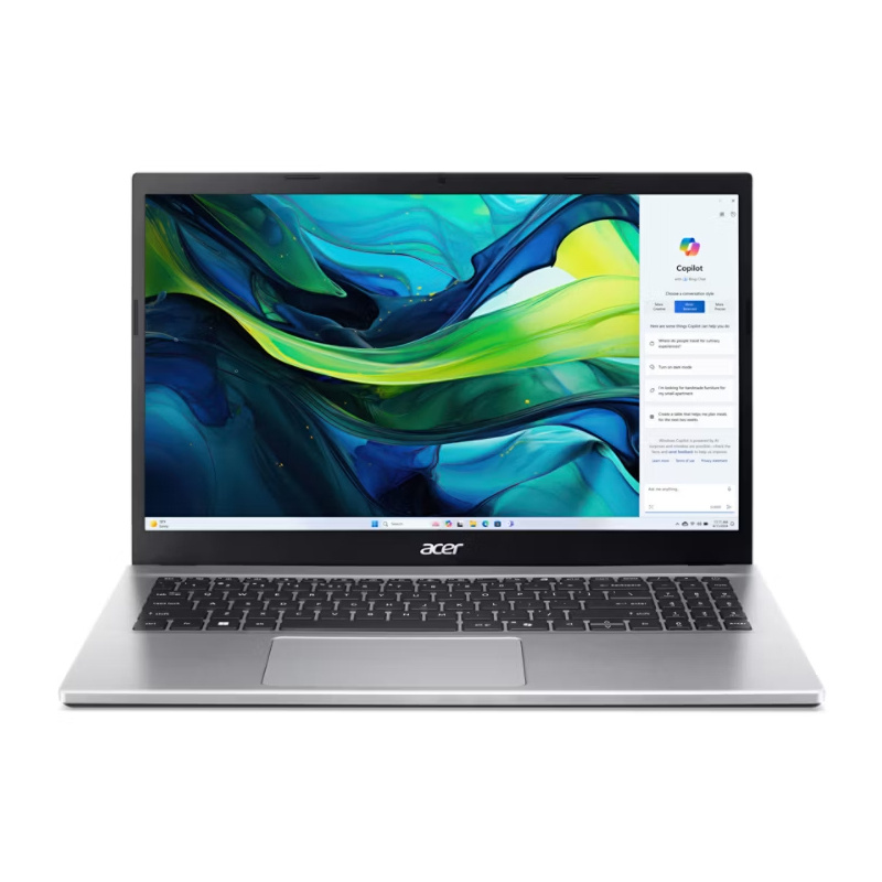 Acer Aspire Go 15 AG15-42P-R73E AMD Ryzen™ 7 5825U Ordinateur portable 39,6 cm (15.6") Full HD 32 Go DDR4-SDRAM 1 To SSD Wi-Fi 6 (802.11ax) Windows 11 Home Argent