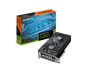 GIGABYTE GeForce RTX 5060 EAGLE OC 8G Carte Graphique - 8GB GDDR7, 128bit, PCI-E 5.0, 2550 MHz Fréquence du cœur, 3 x DisplayPort, 1 x HDMI, GV-N5060EAGLE OC-8GD