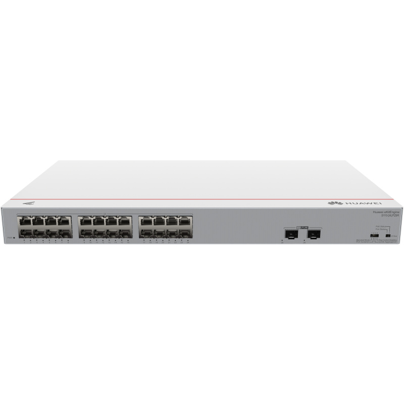 HUAWEI eKit S110 Series S110-24LP2SR Non-géré L2 Gigabit Ethernet (10/100/1000) Connexion Ethernet, supportant l'alimentation via ce port (PoE) 1U Gris