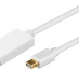 Microconnect MDPHDMI2 câble vidéo et adaptateur 1,8 m Mini DisplayPort HDMI Blanc