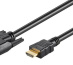 Microconnect HDM191811.5 câble vidéo et adaptateur 1,5 m HDMI DVI-D Noir