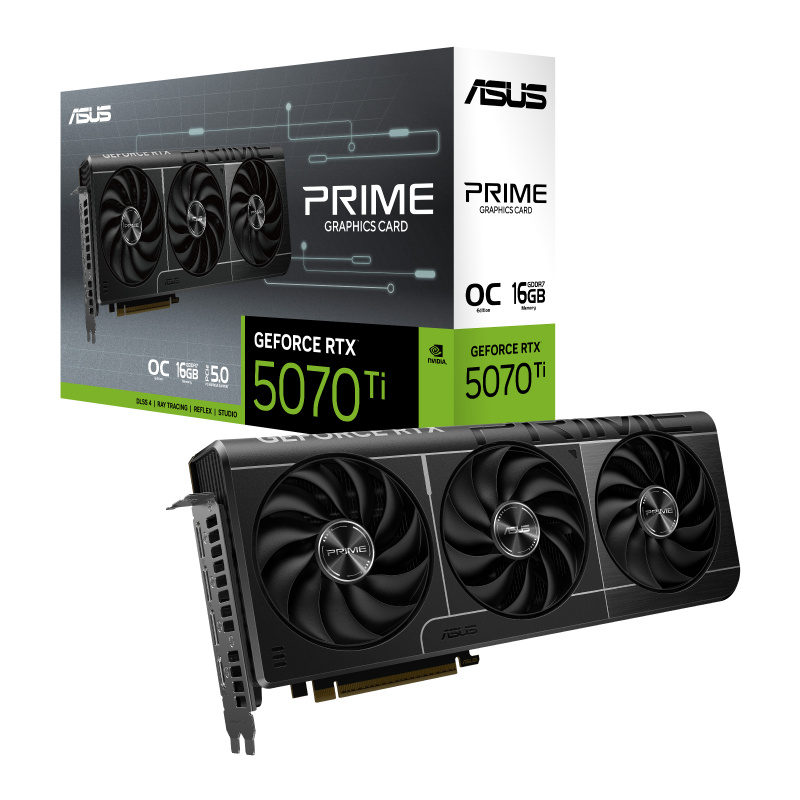 ASUS Prime -RTX5070TI-O16G NVIDIA GeForce RTX 5070 Ti 16 Go GDDR7