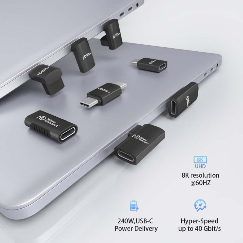 Microconnect USB3.2CFFA changeur de genre de câble USB C Noir