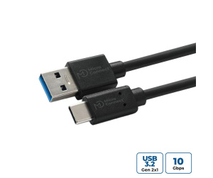 Microconnect USB3.2CA1 câble USB USB 3.2 Gen 2 (3.1 Gen 2) 1 m USB A USB C Noir